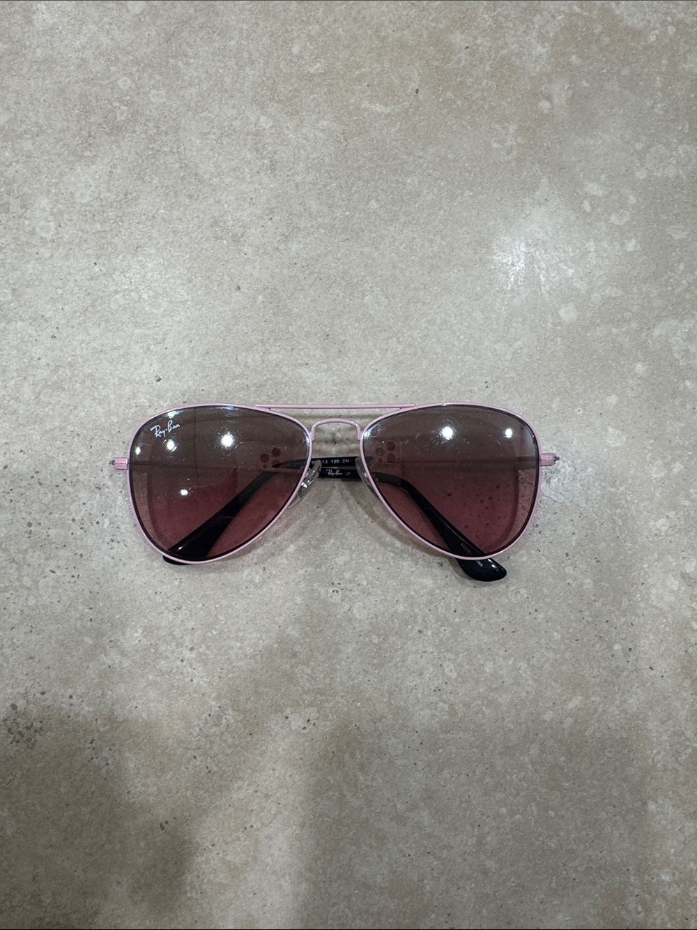 Ray-Ban kids Pink Aviator Sunglasses with Pink Lenses